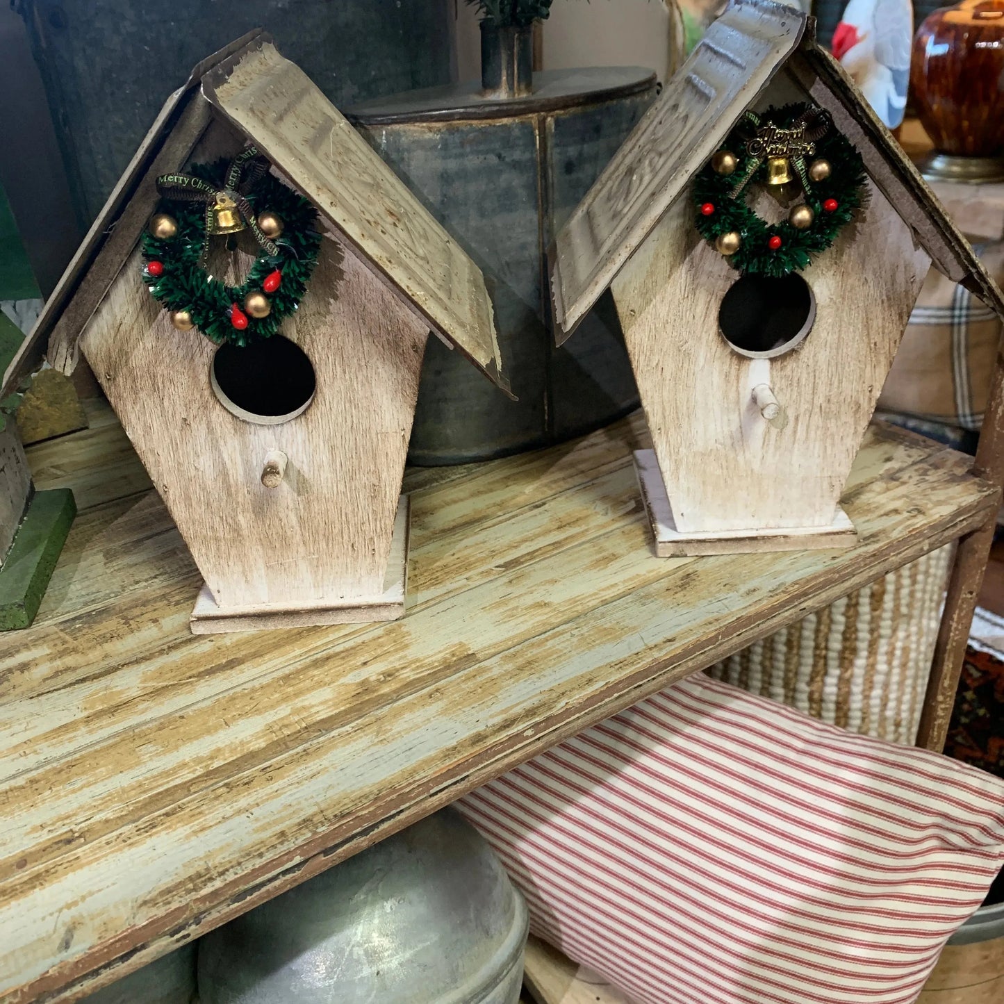 Tin Roof Birdhouse Xmas