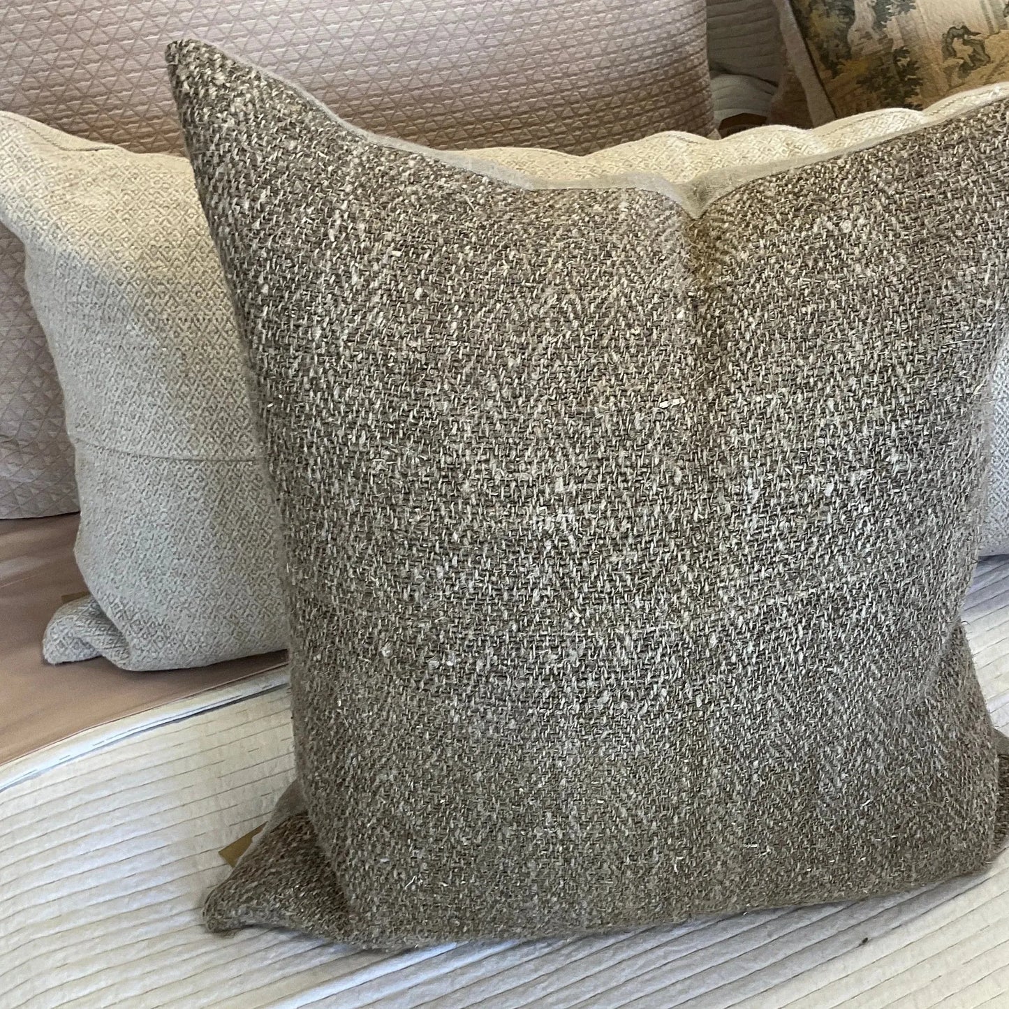 Antique Heavy European Hemp Pillow - Blue Springs Home