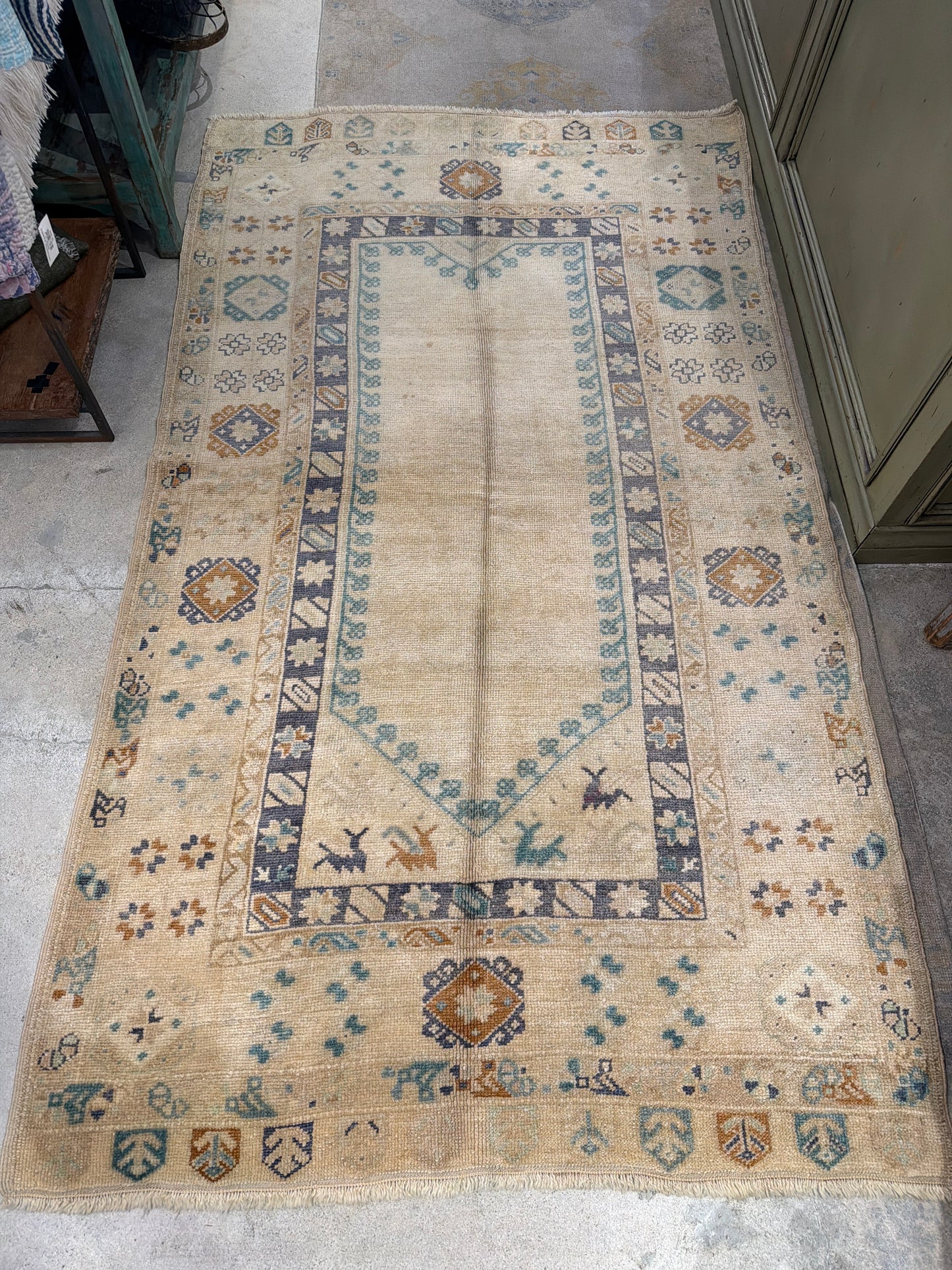 #5 Vtg Turkish Runner 3'10"x6'7"