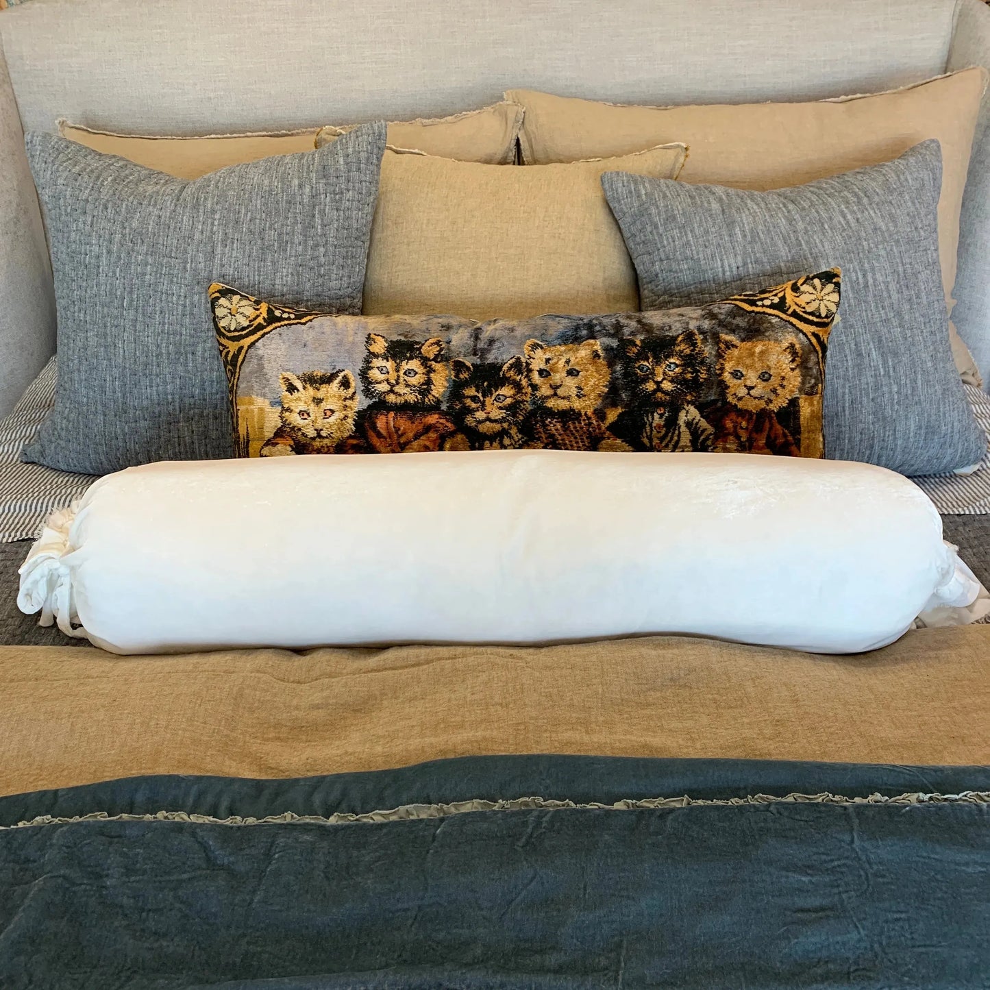 Loulah Bolster Pillow - Blue Springs Home