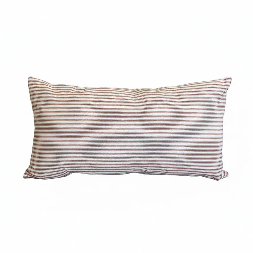 Vintage Red Ticking Lumbar 12x22
