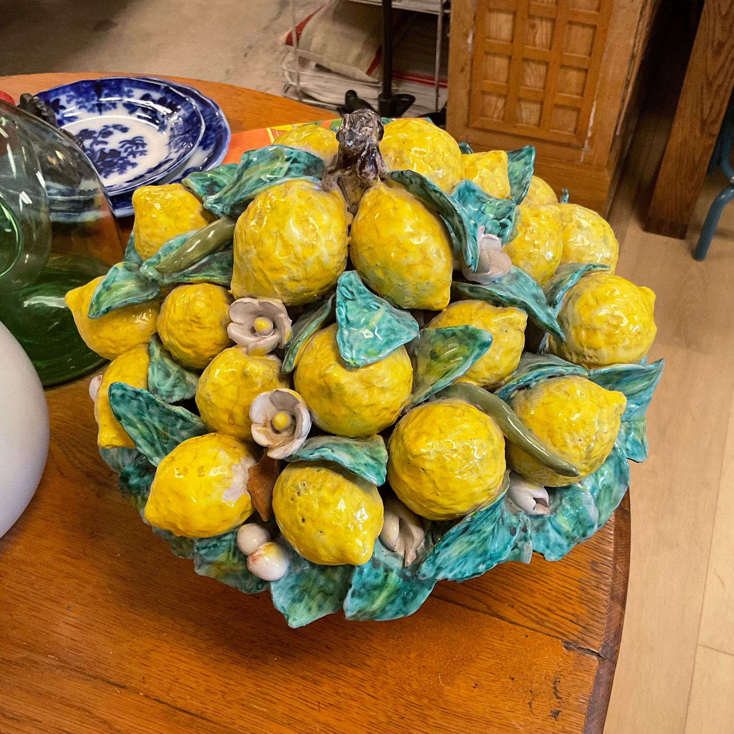 Mid Century Italian Lemon centerpiece
