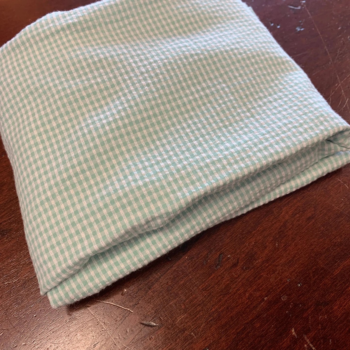 SEERSUCKER GINGHAM SHAM EURO - Blue Springs Home