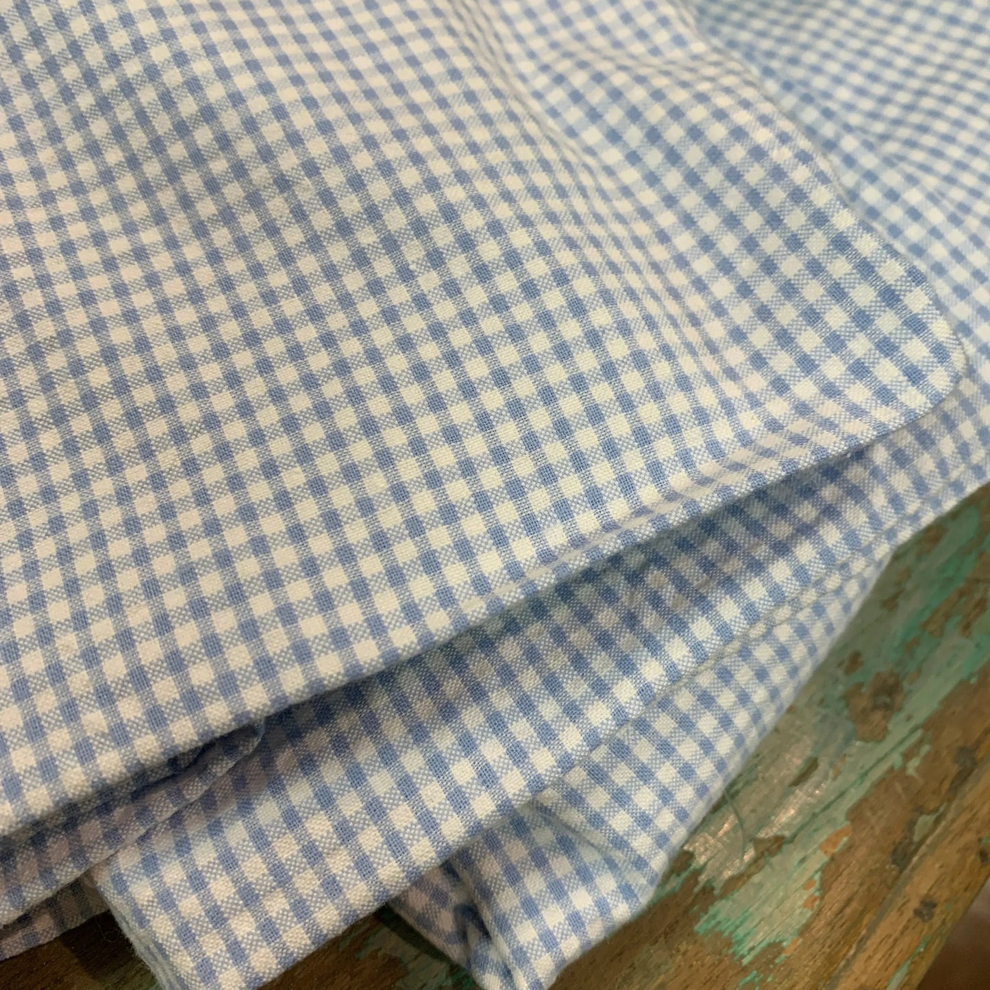 SEERSUCKER GINGHAM SHAM D - Blue Springs Home