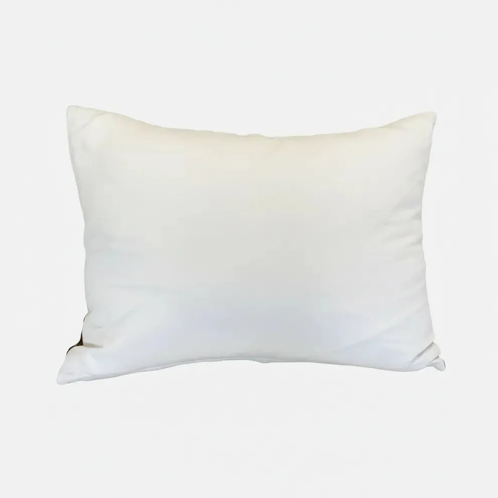 Wool Plaid Pillow Green Red 26x20