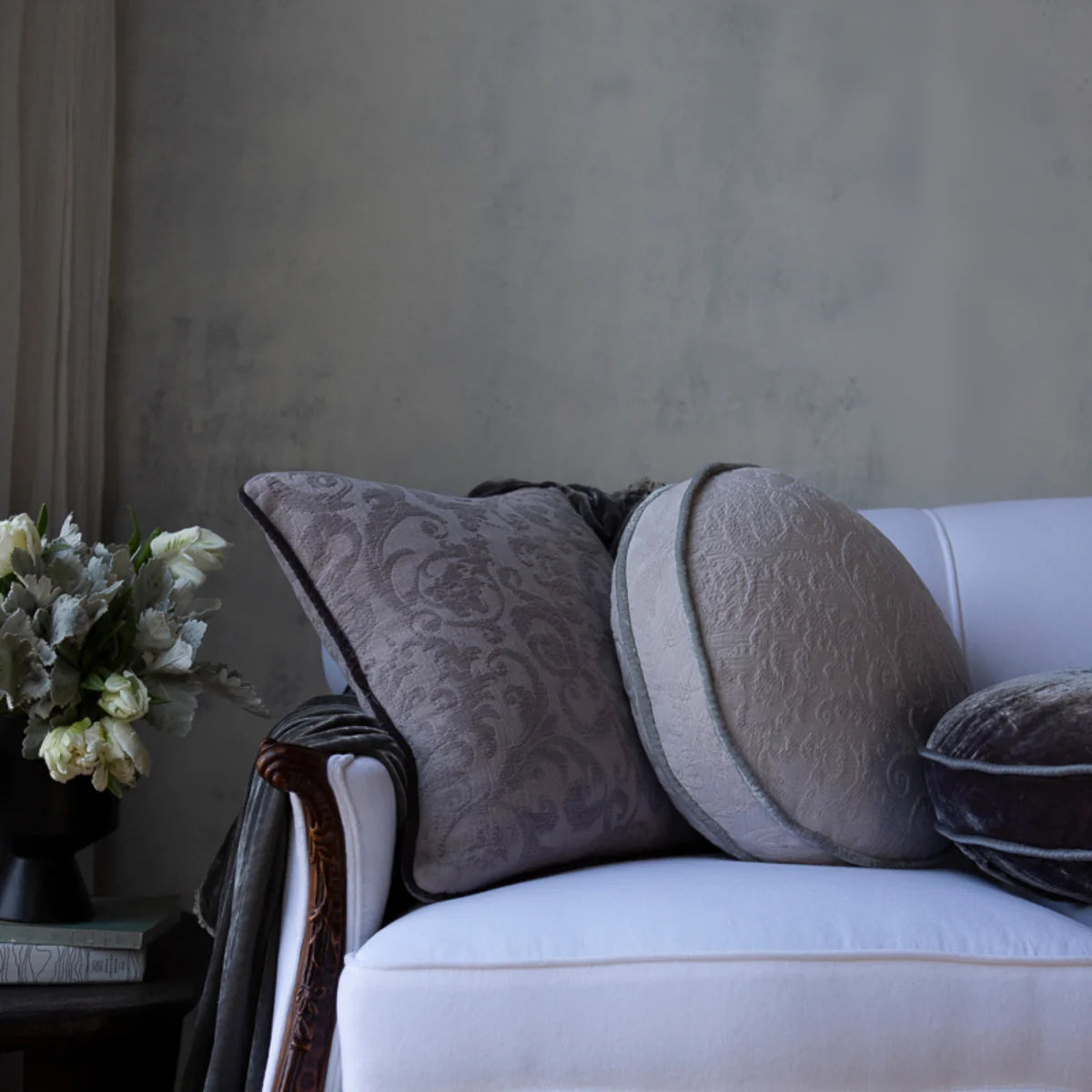 Adele Throw Pillow Round