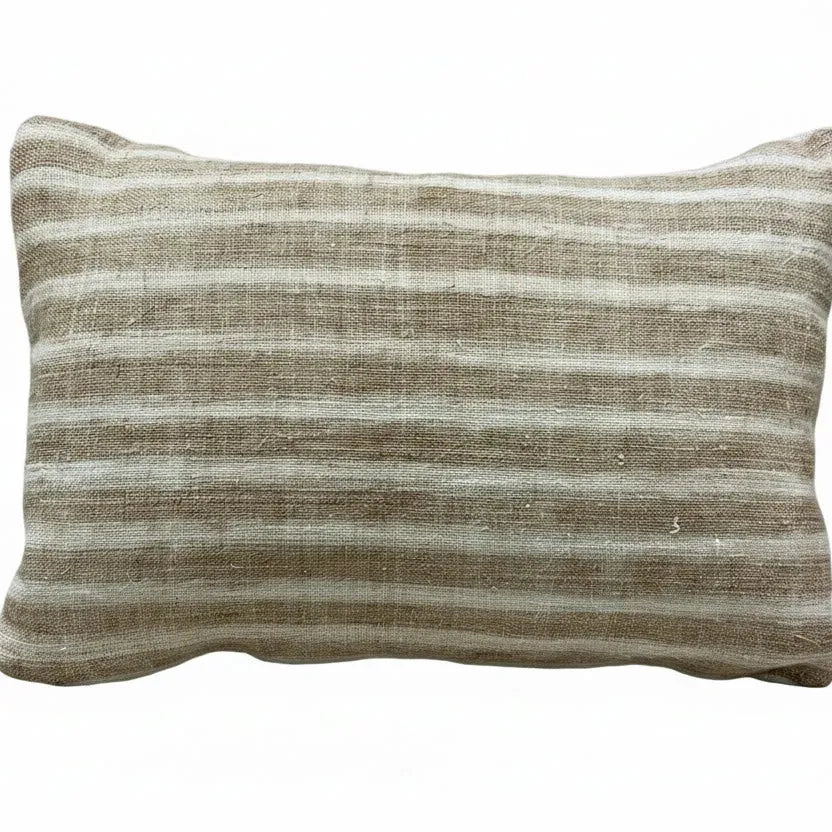 Vintage Tibetan Boudoir w/ Tan Cream Stripe - Blue Springs Home