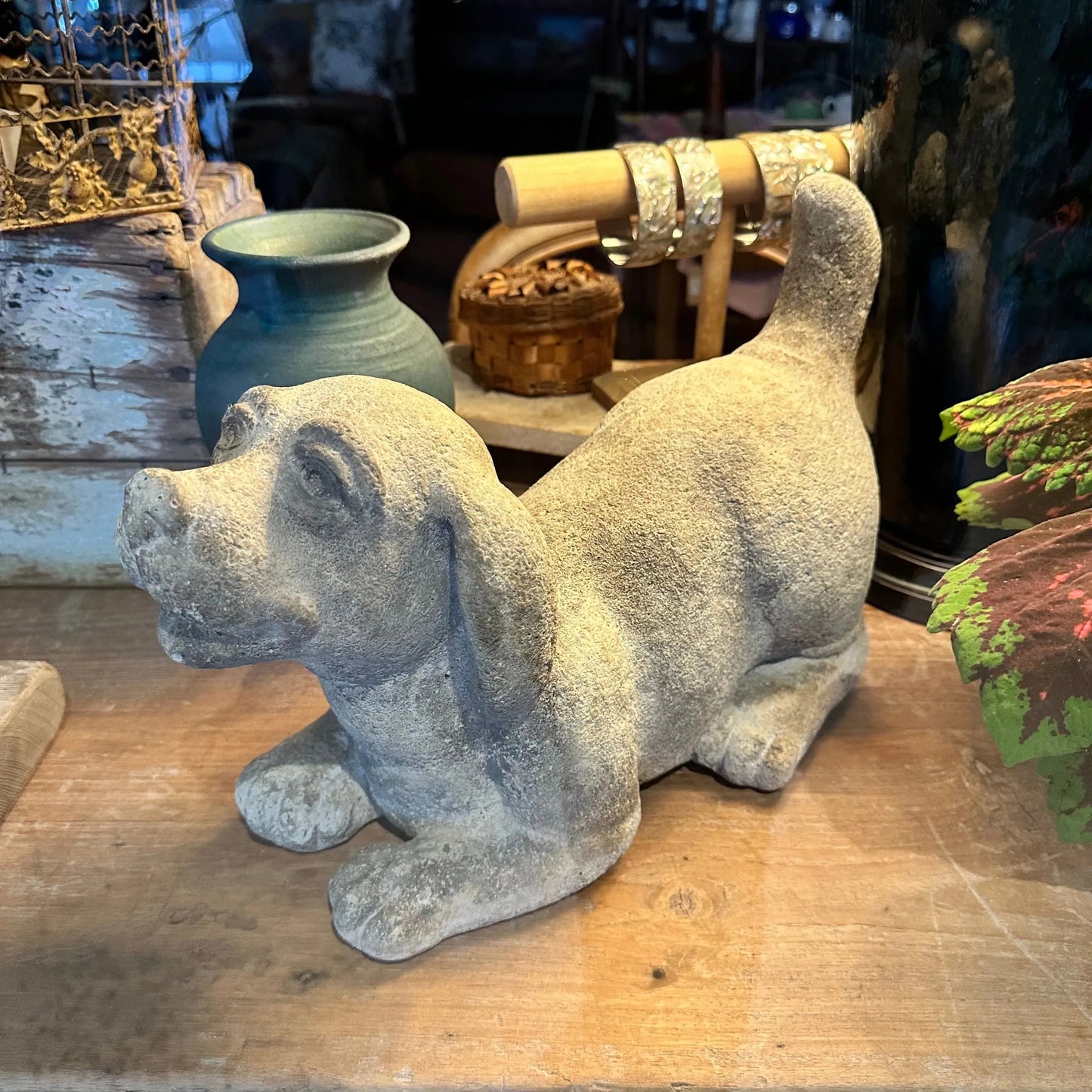 Vintage Garden Doggy Concrete - Blue Springs Home