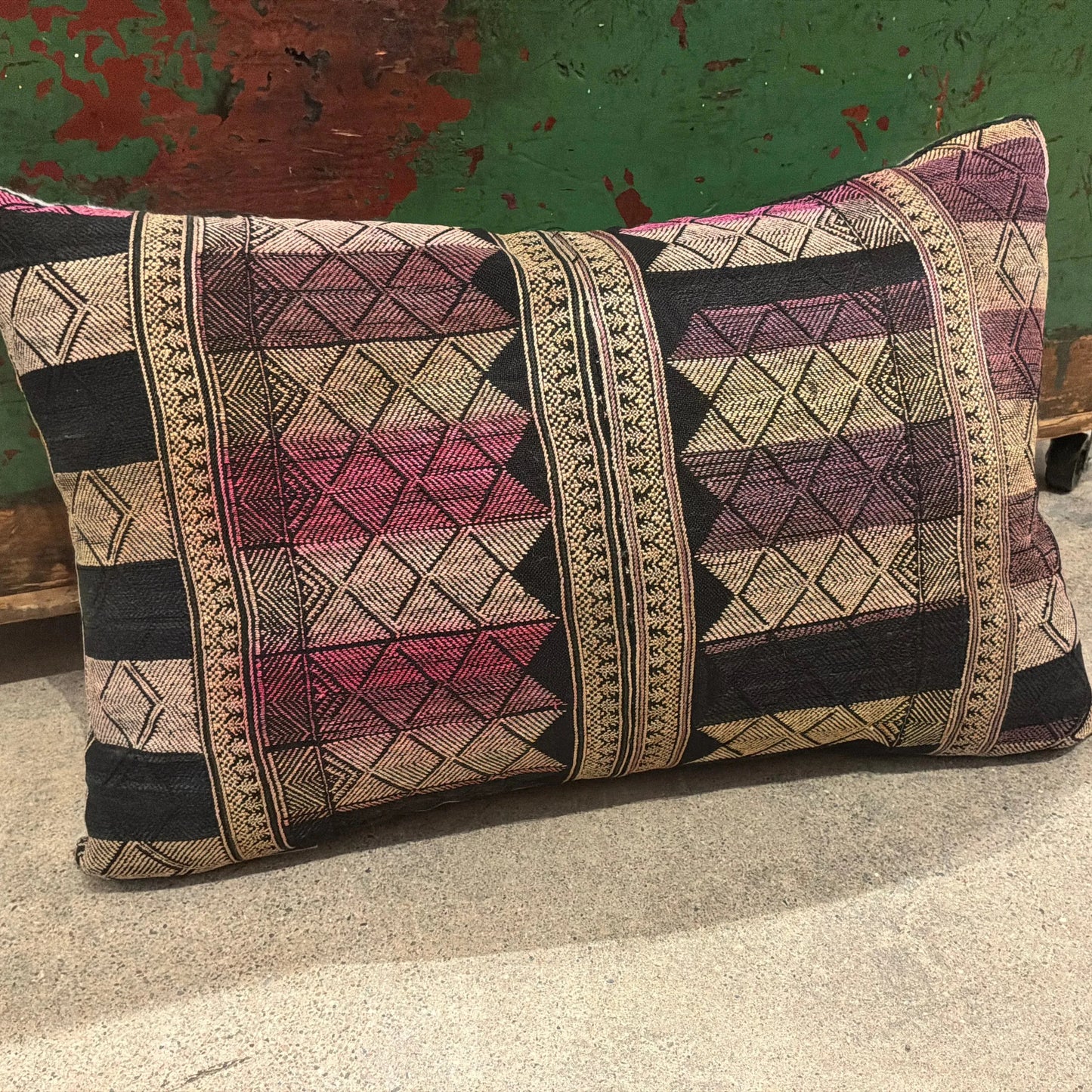 UNIQUE VINTAGE FABRIC PILLOW - Blue Springs Home