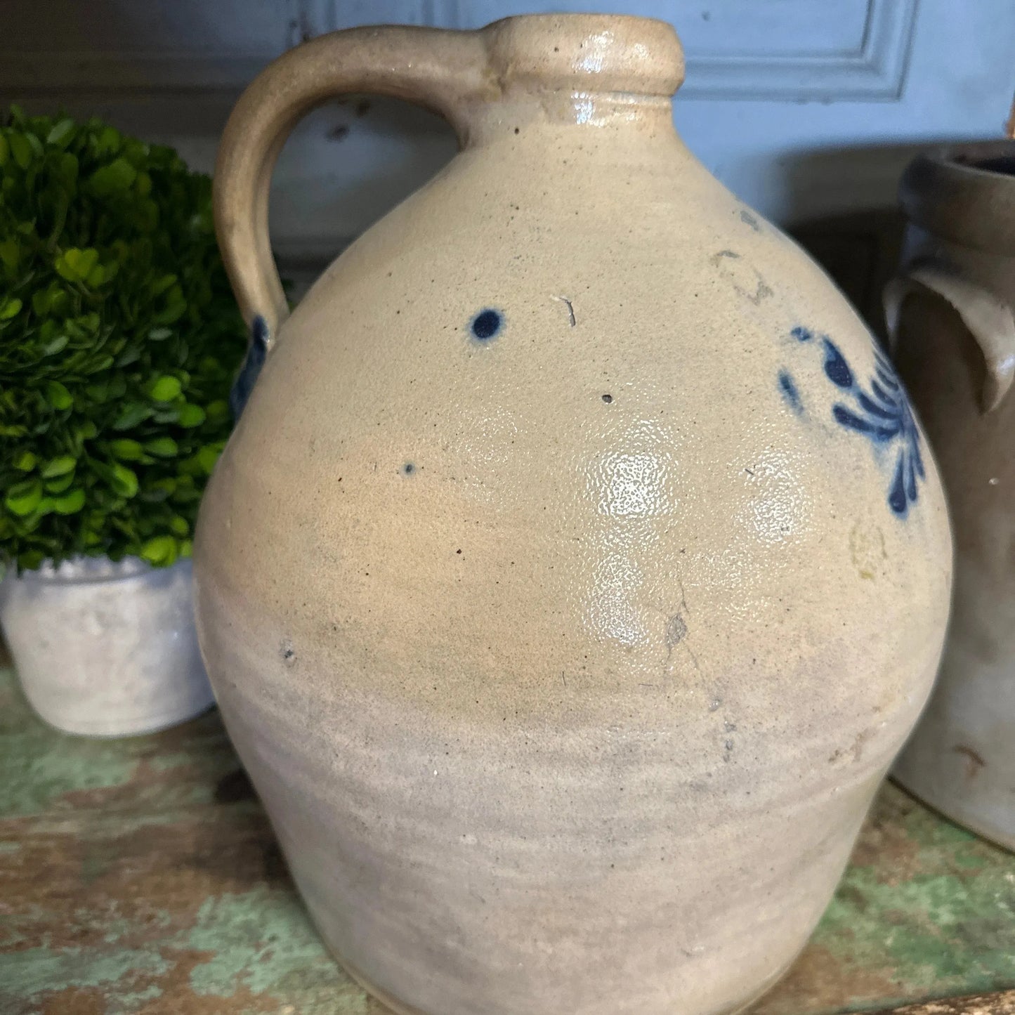 Circa 1860 Stoneware Jug 2 Gallon