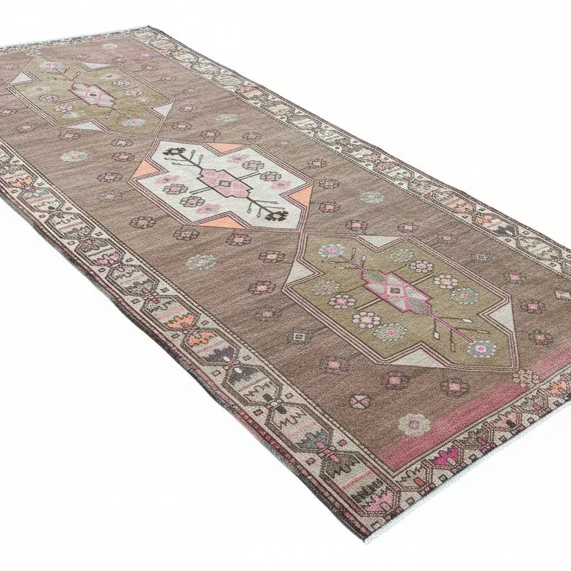 Vintage Turkish rug KARS 4.7X13.4