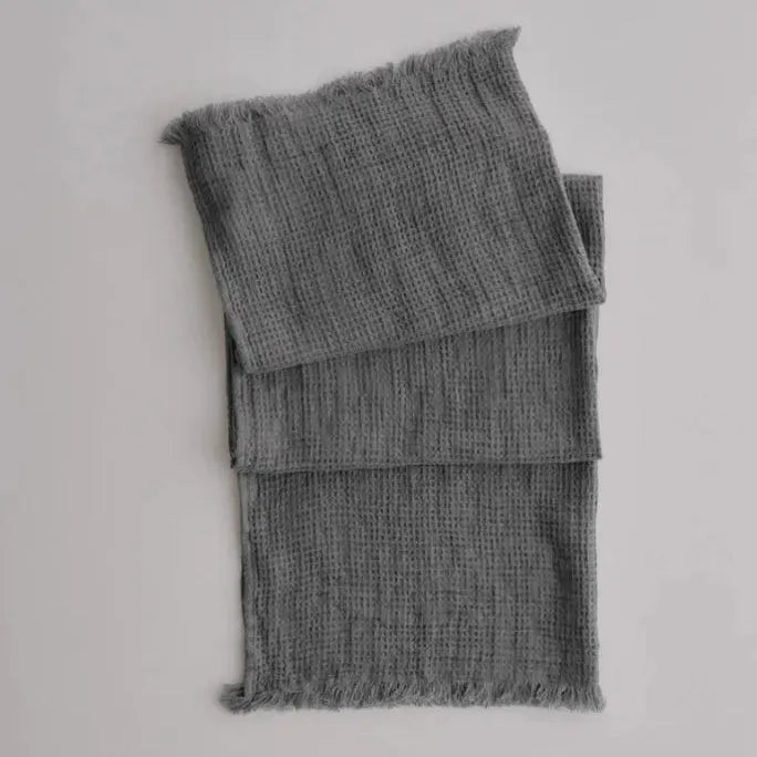 Flocca Linen Waffle Bath Towel - Blue Springs Home