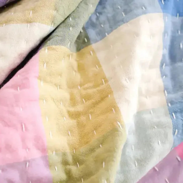 Charlette Plaid Sham Euro - Blue Springs Home