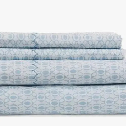 KAMA LT INDIGO SHEET SET - Blue Springs Home