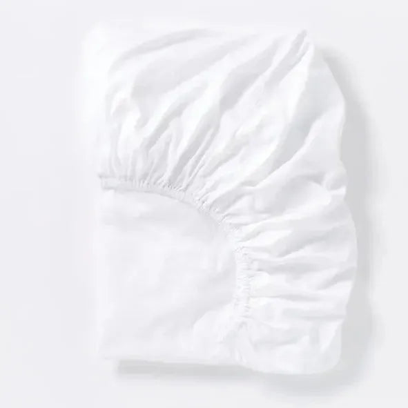 300 TC Organic Percale Fitted Sheet - Blue Springs Home