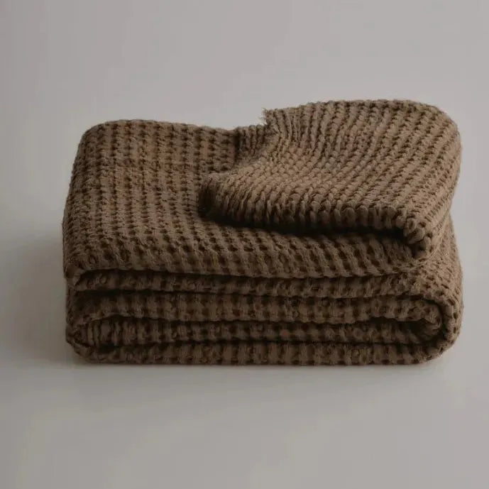 Flocca Linen Blanket 90x102 - Blue Springs Home