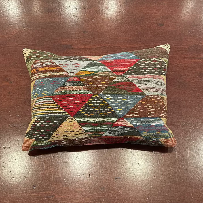 Triangle Rug Pillow 15x23 - Blue Springs Home