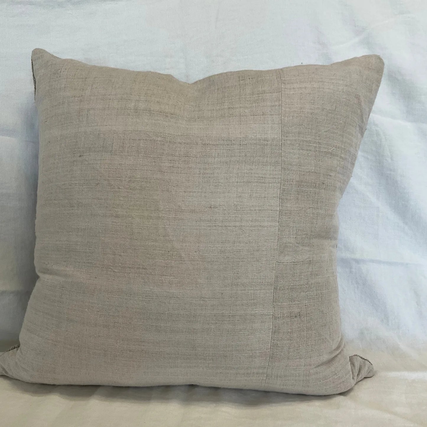 Natural Hemp (Squares) Vintage Pillow