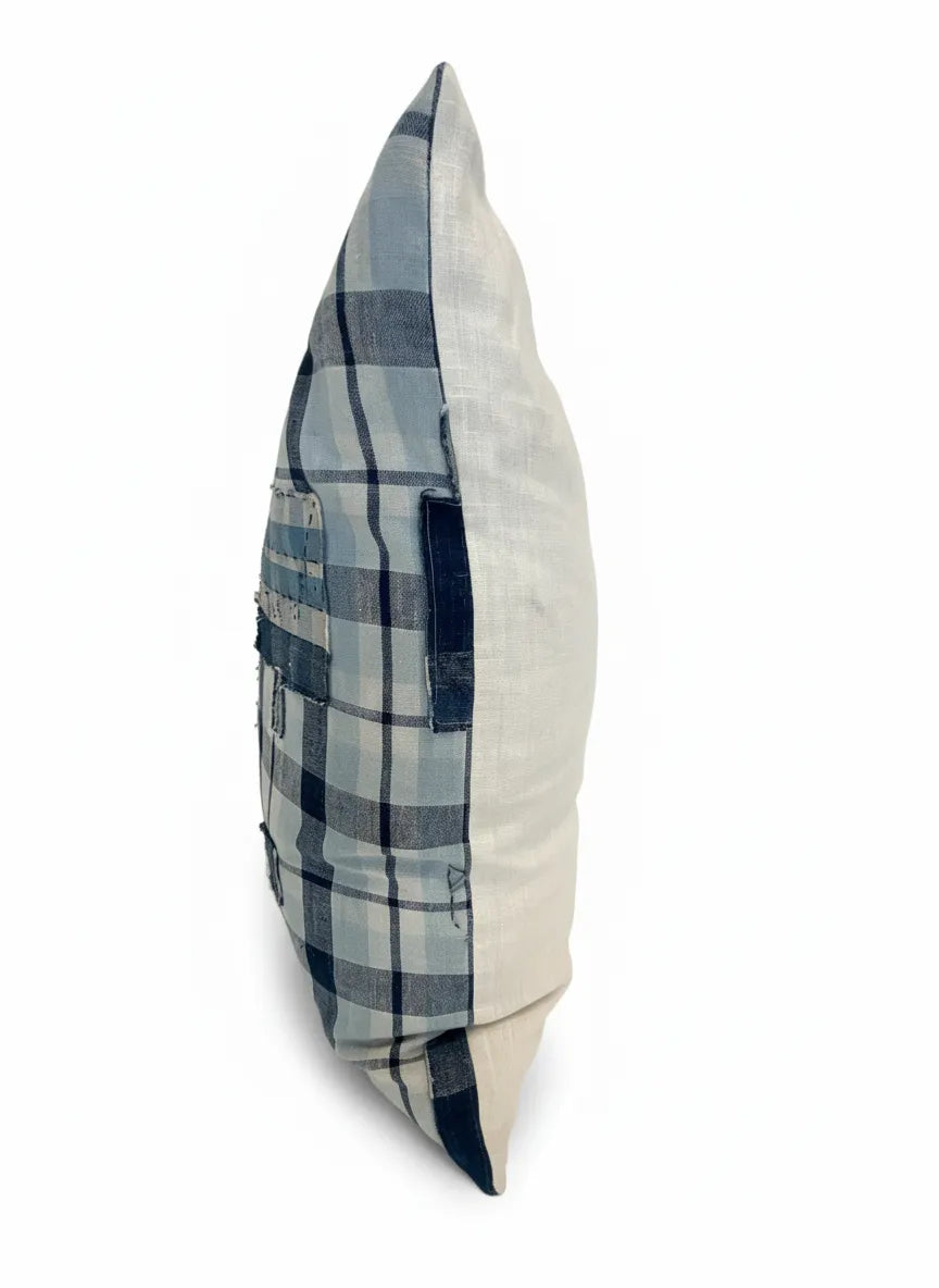 Japanese Plaid Boro w/ Small Patches