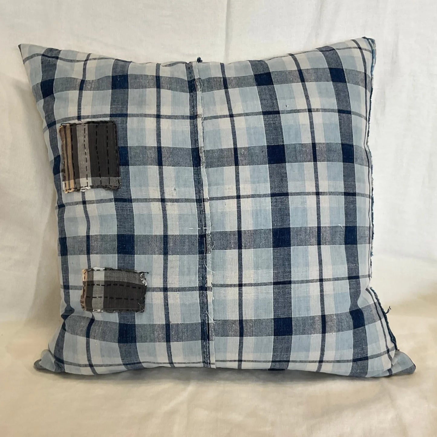 Japanese Plaid Boro w/ Small Patches