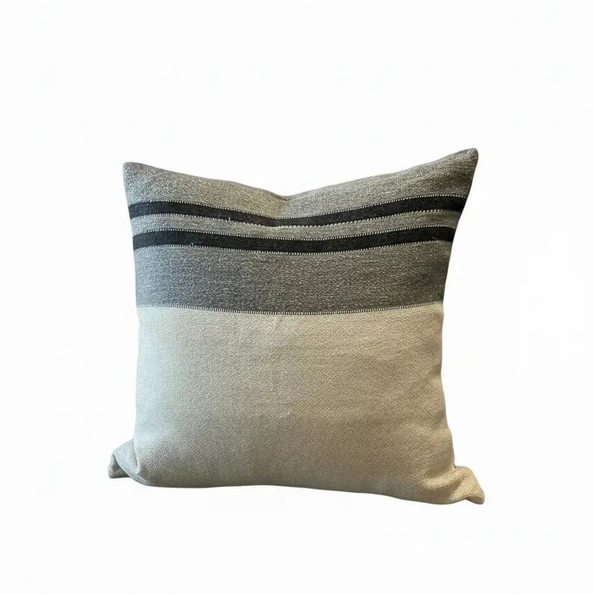 Black House Stripe Pillow Cover 25x25