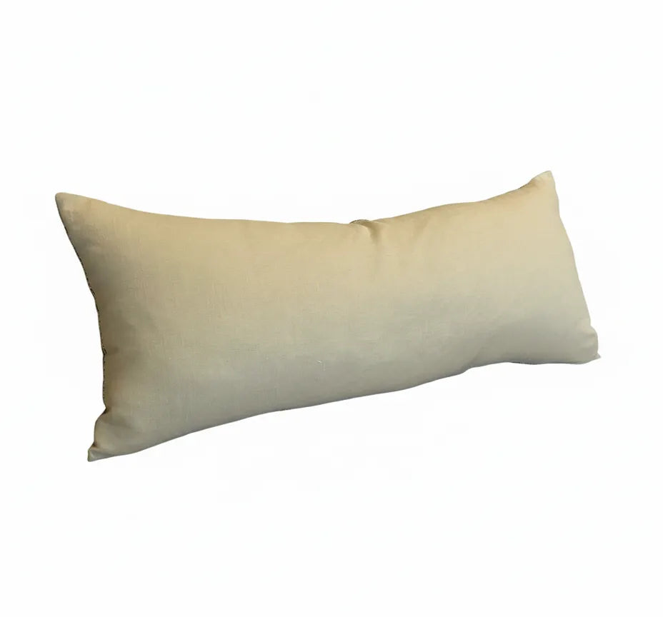 Vinatge Indian Print Mustard Pillow 16x36