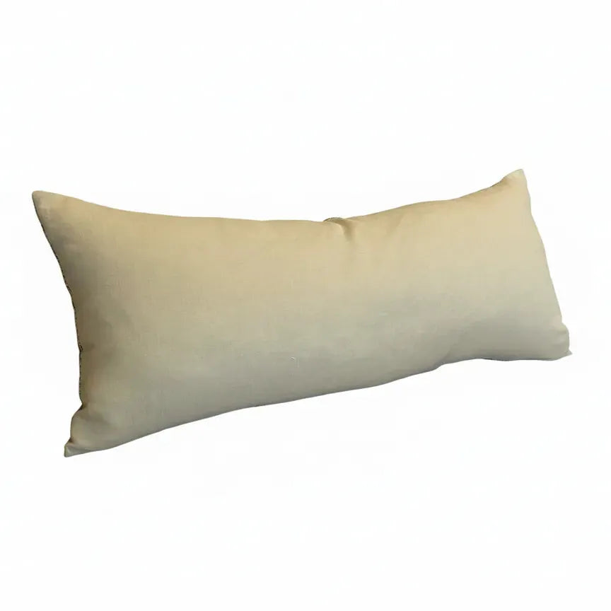 Vinatge Indian Print Mustard Pillow 16x36