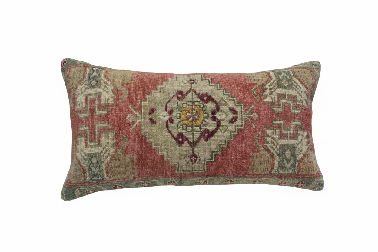 Pink Vintage Rug Pillow