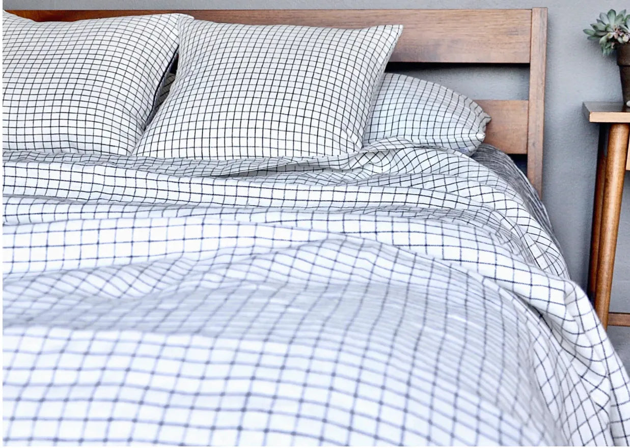 GRAPHE GRID DUVET QU