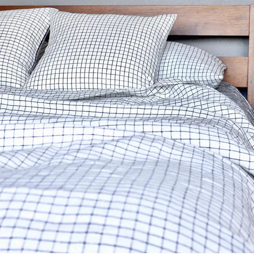 GRAPHE GRID DUVET K - Blue Springs Home