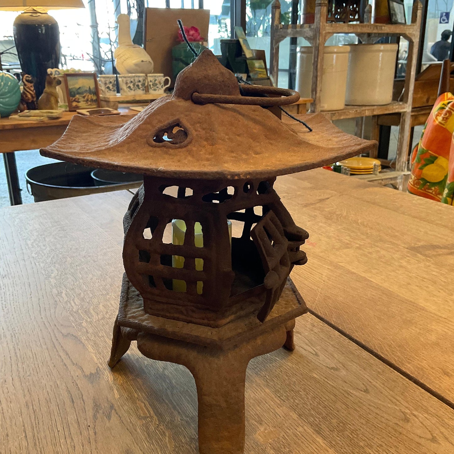 XL Vintage Iron Pagoda Lantern