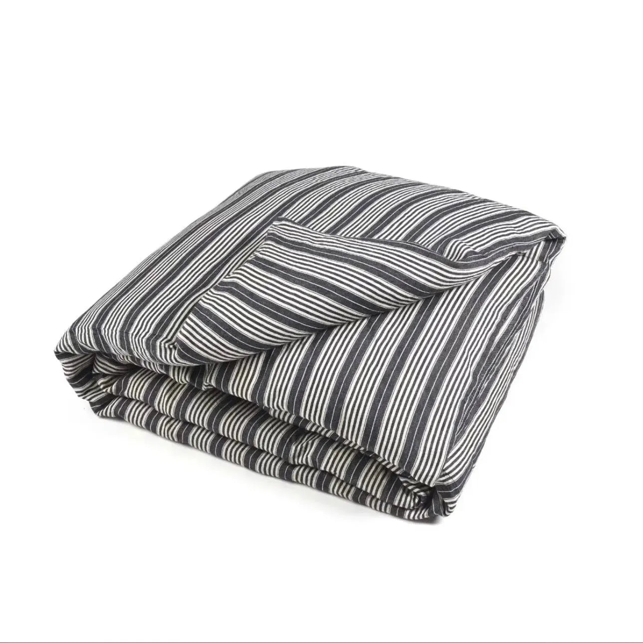 The Tack Stripe Duvet - Blue Springs Home