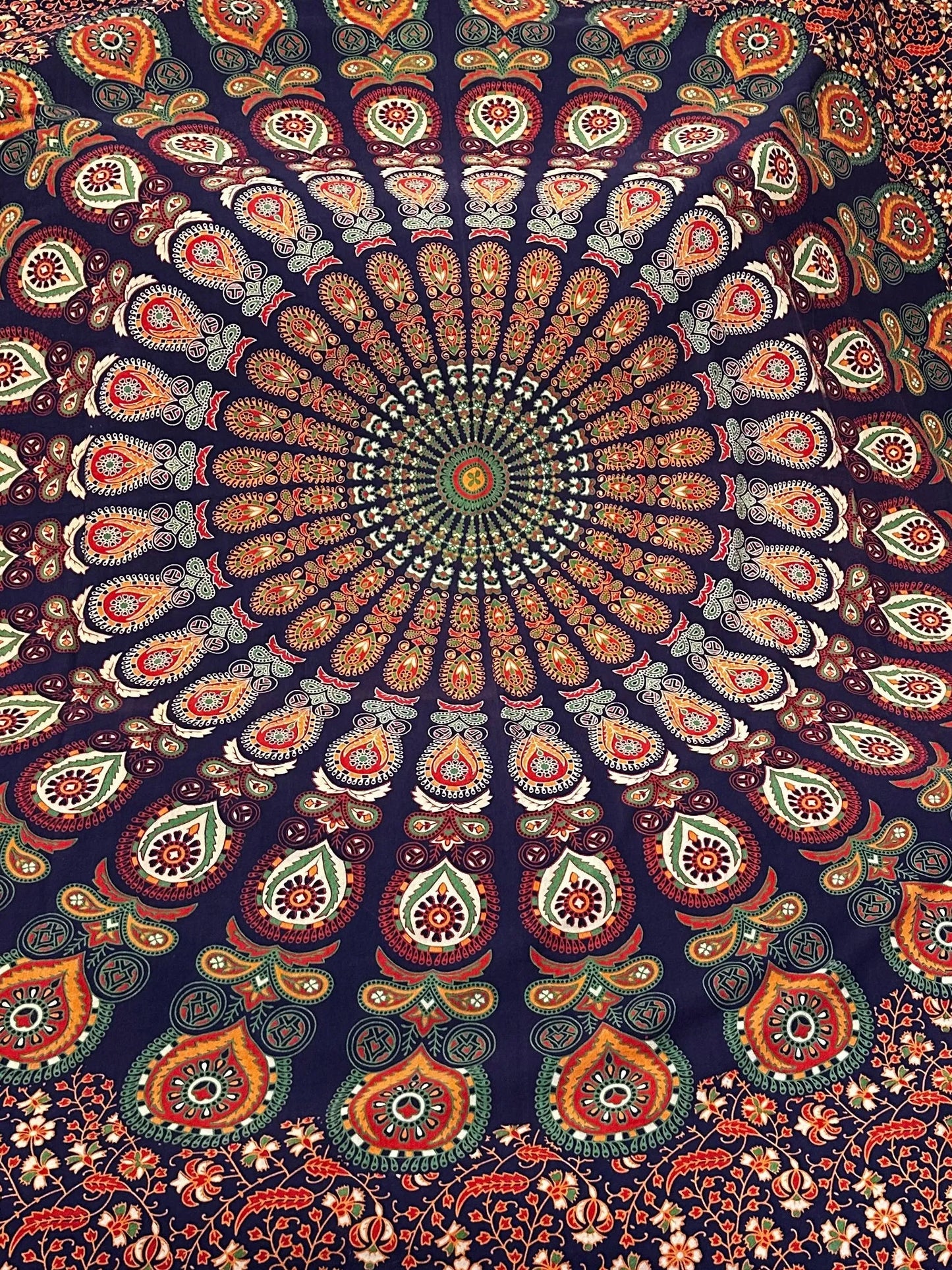 Vintage Hippie Textile Purple