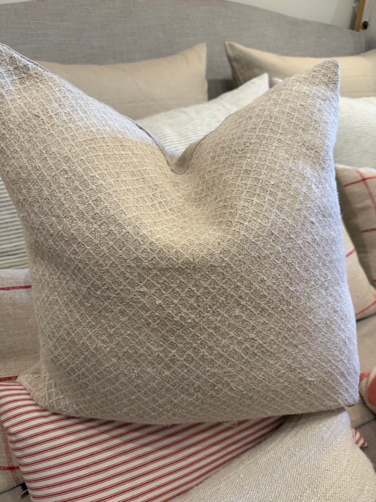 ANTQ HEMP Diamond weave tan 22x22