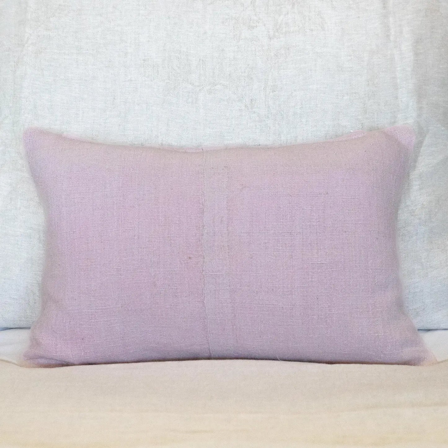 Light Pink Lumbar Vintage Pillow