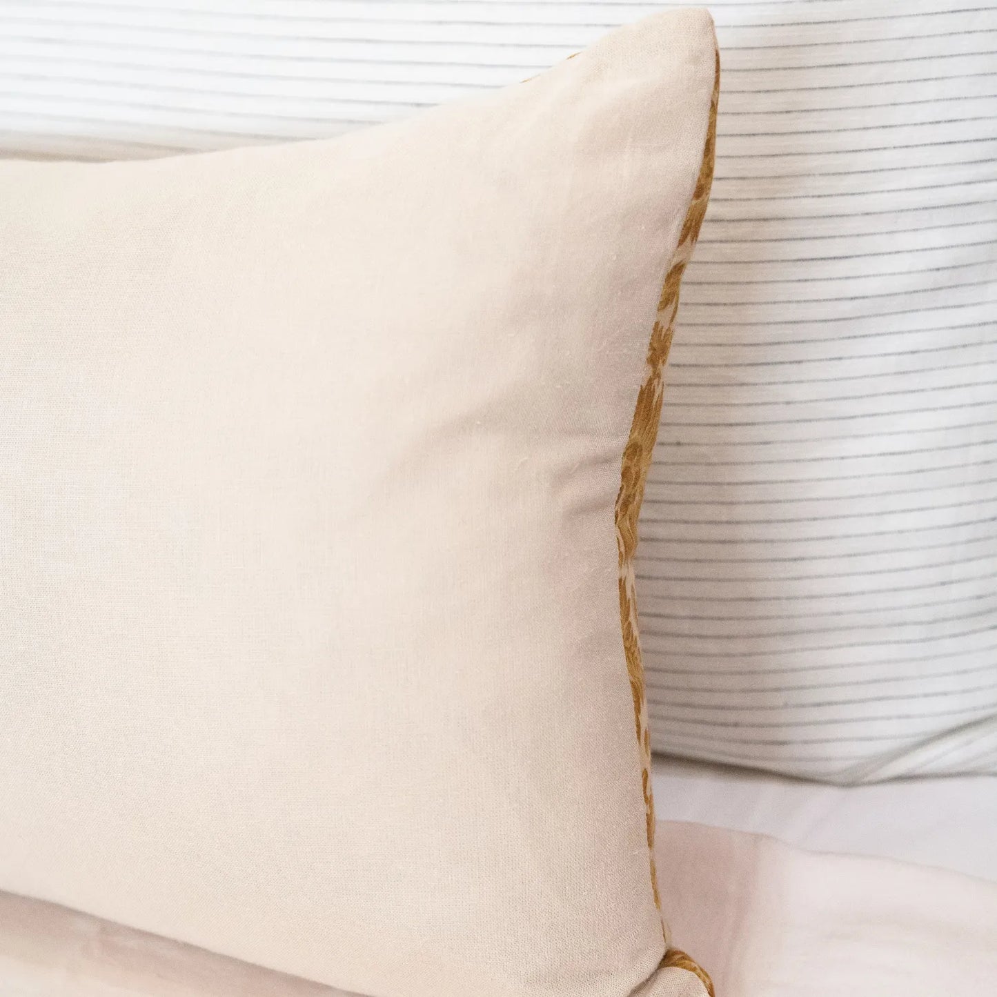 Charlotte Cotton Mustard Antique Pillow