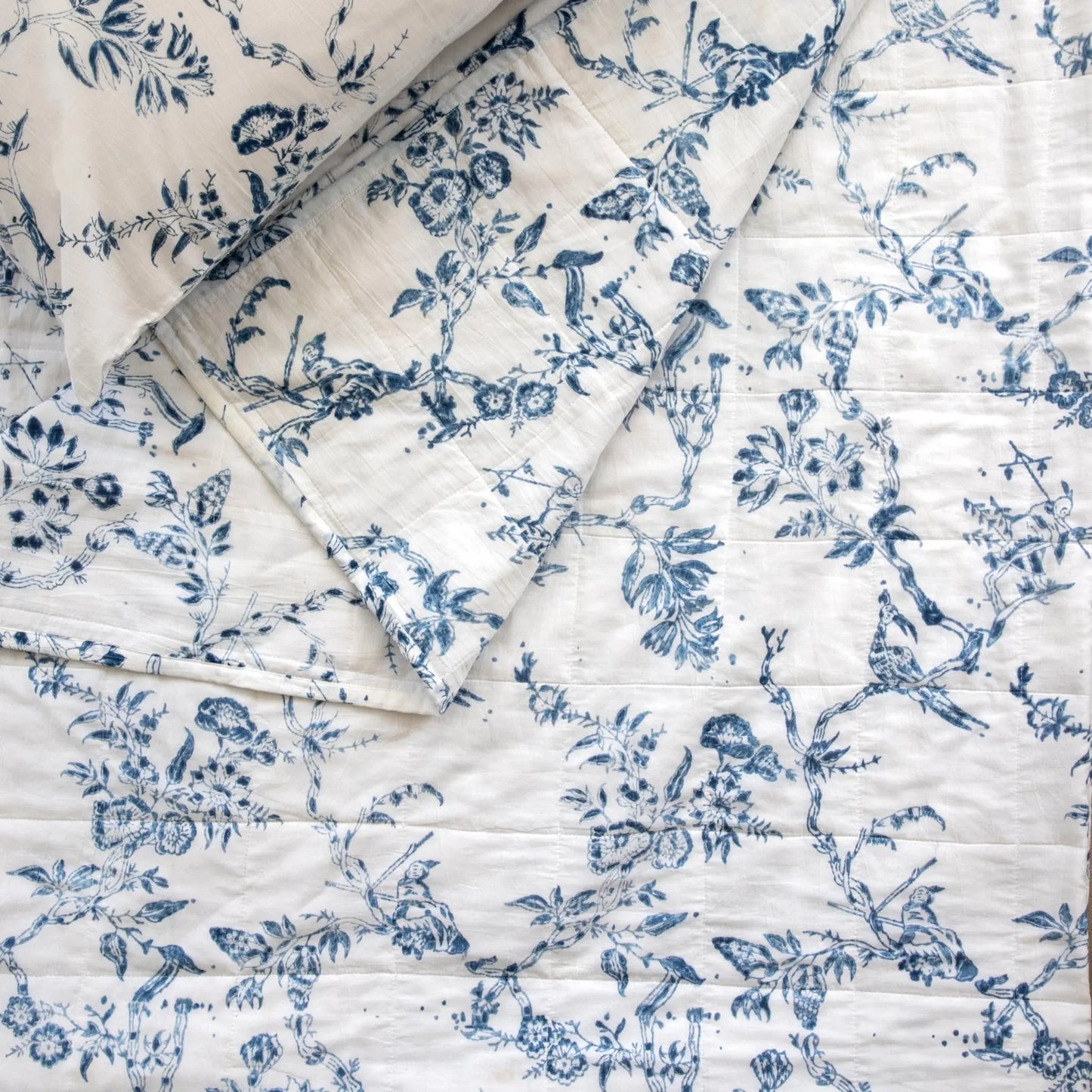 Chinoiserie Mul Mul Quilt King