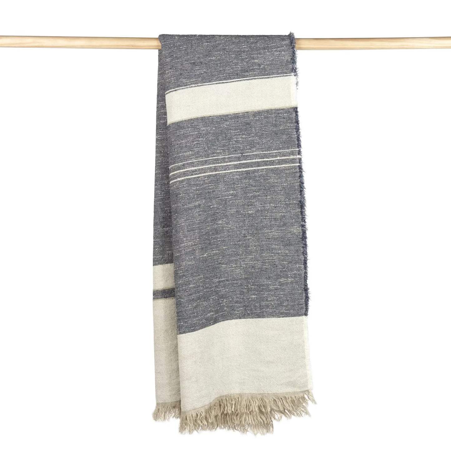 North Sea Stripe Throw Blanket - Blue Springs Home