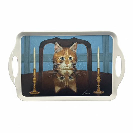 Lowell Herrero Kitty Melamine Tray - Blue Springs Home