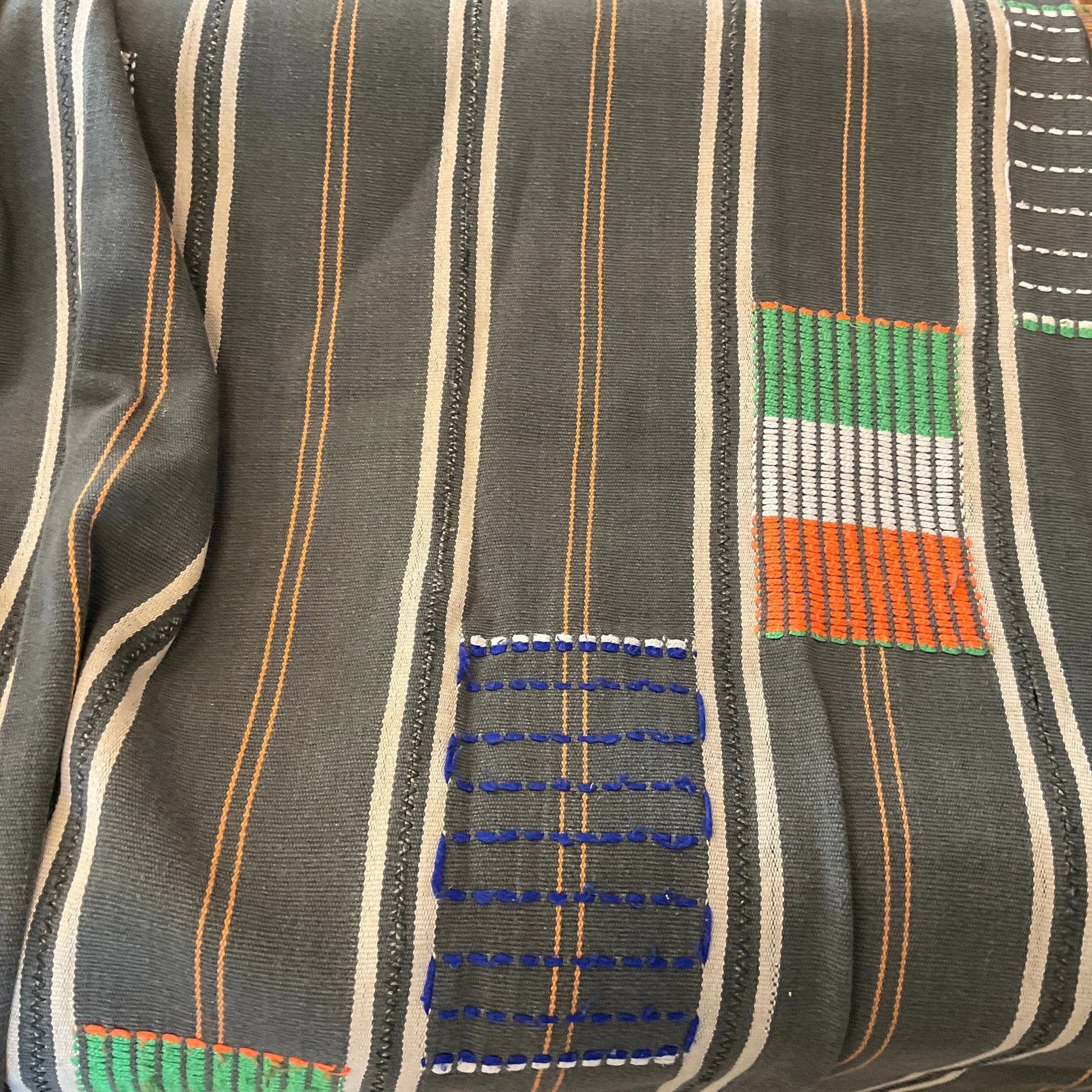 Brown Boule Vintage Fabric - Blue Springs Home