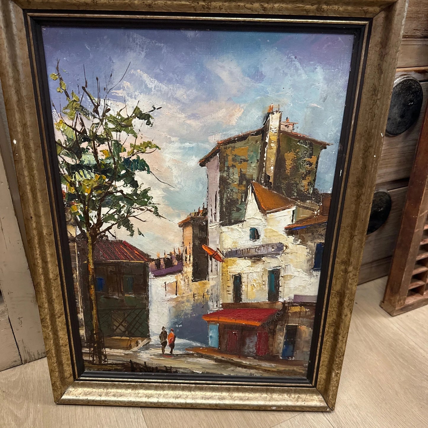 70’s original art Montmarte Paris - Blue Springs Home