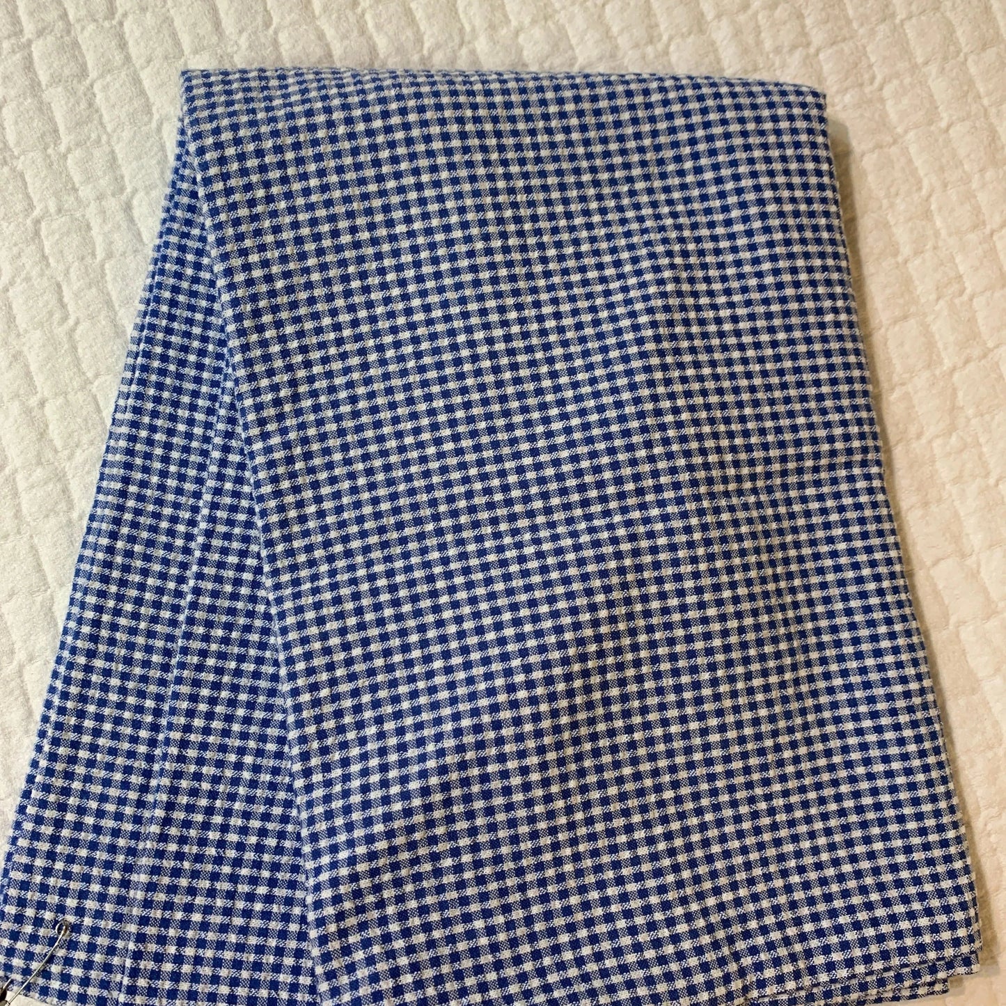 SEERSUCKER GINGHAM SHAM ST - Blue Springs Home