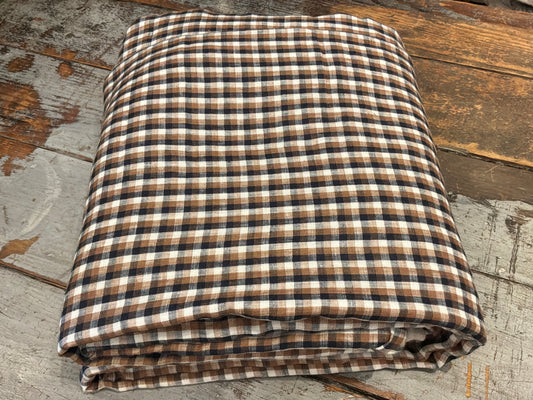 HERTFORD PLAID DUVET W/CORDING