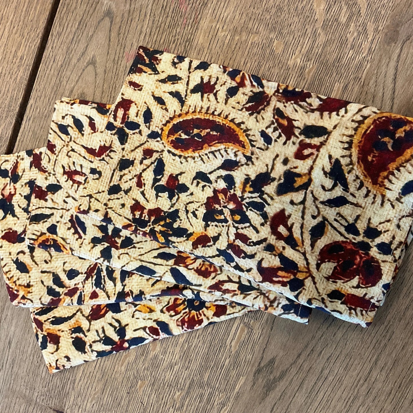 Linen Printed Napkins Set of 4