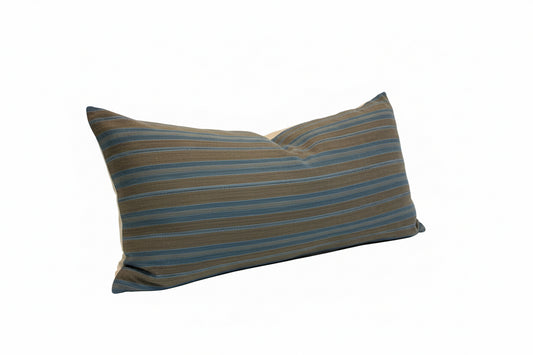 VTG African Blue/Brown Stripe Bolster