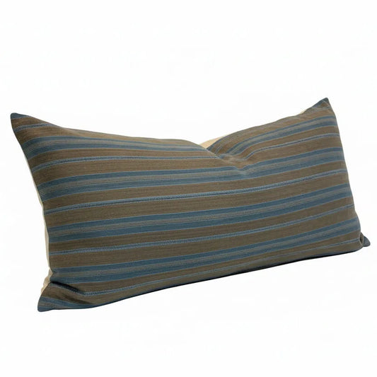 VTG African Blue/Brown Stripe Bolster