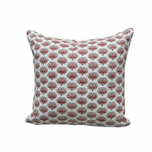 Block Sea Bloom On White 22" w/INSERT - Blue Springs Home