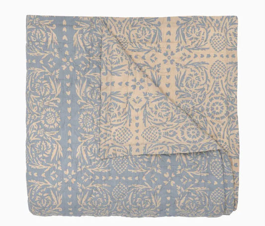 Raisa Slate Chambray Quilt