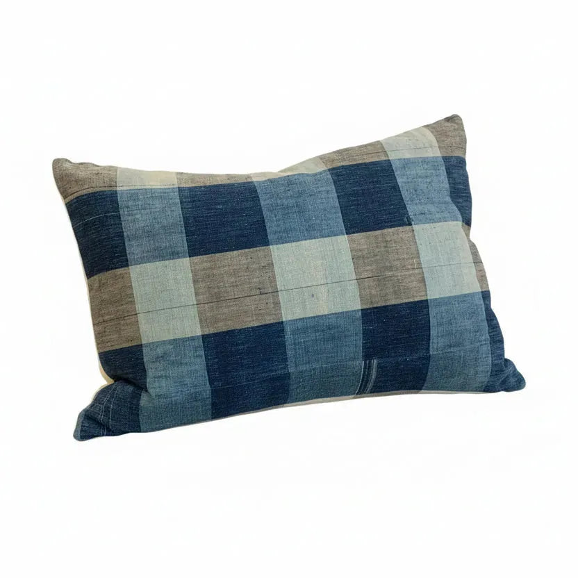 JAPANESE CHECK VINTAGE COTTON - Blue Springs Home