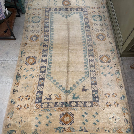#5 Vtg Turkish Runner 3'10"x6'7" - Blue Springs Home